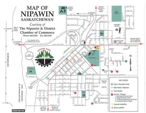 Nipawin Map .